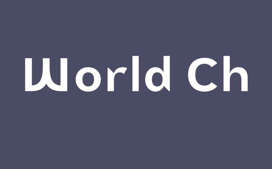 World Championship font big