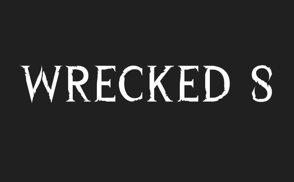 Wrecked Ship font big