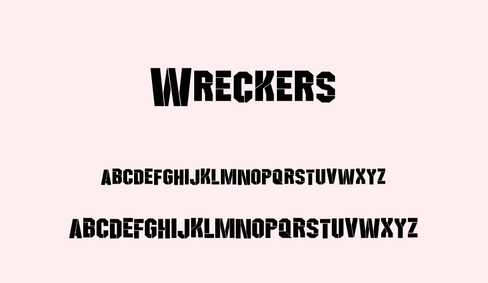 wreckers font