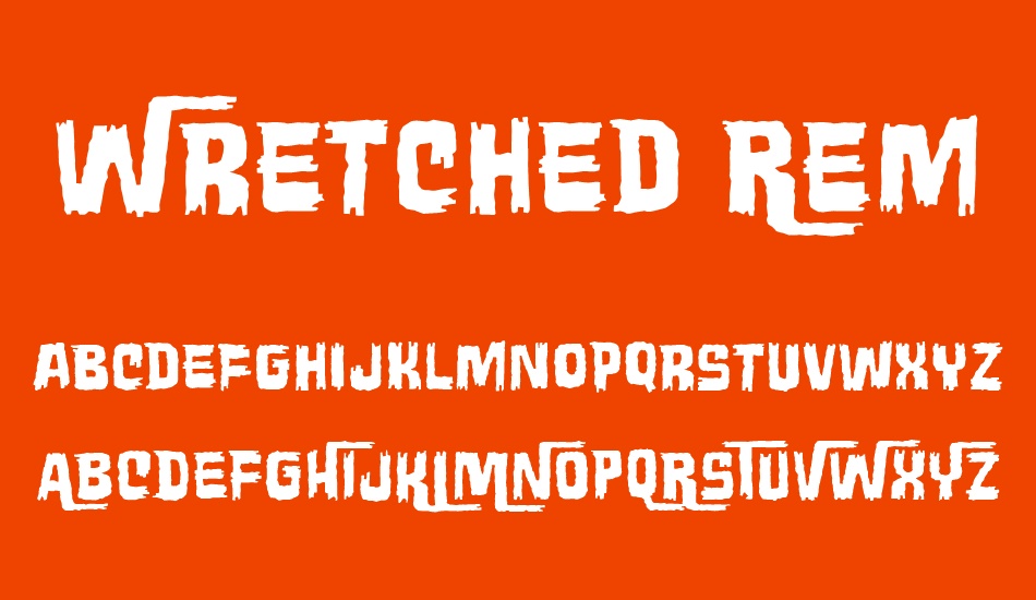wretched-remains-bb font