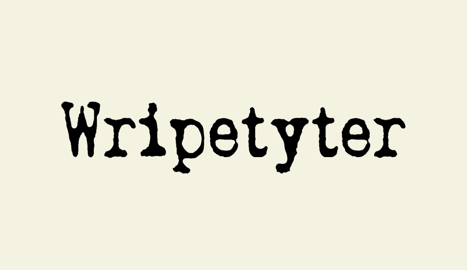 wripetyter font big