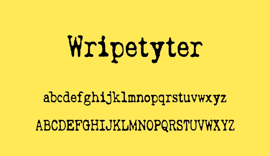 wripetyter font
