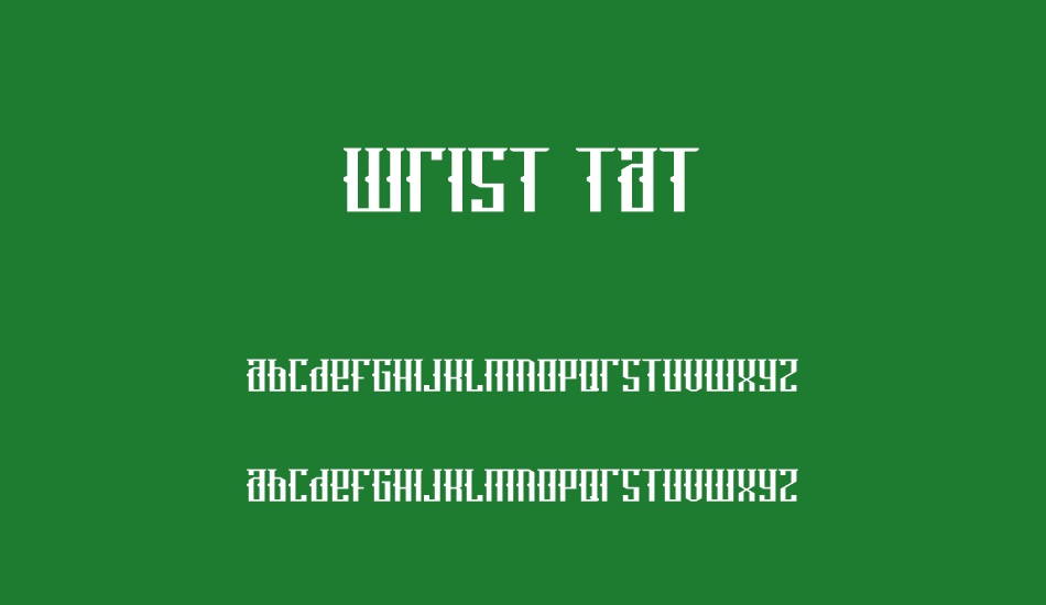 wrist-tat font