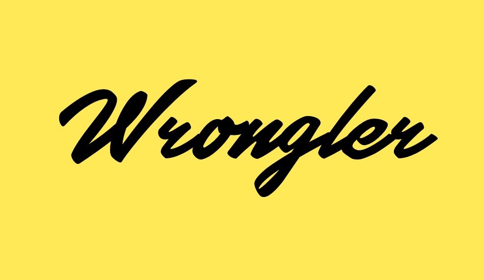 wrongler font big