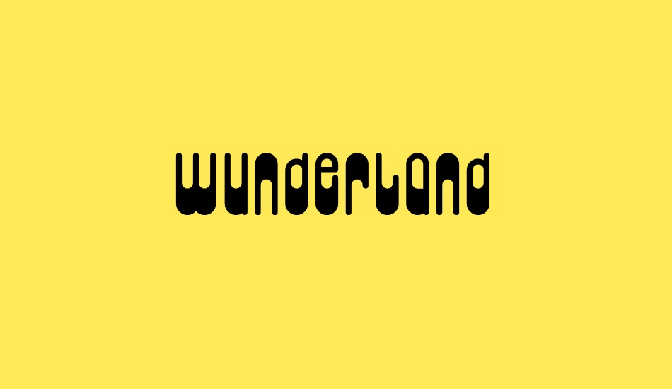 wunderland font big