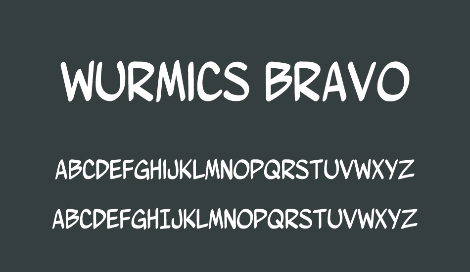 wurmics-bravo font