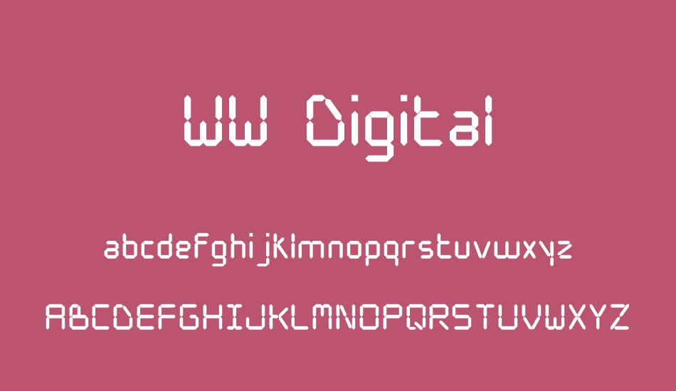 ww-digital font