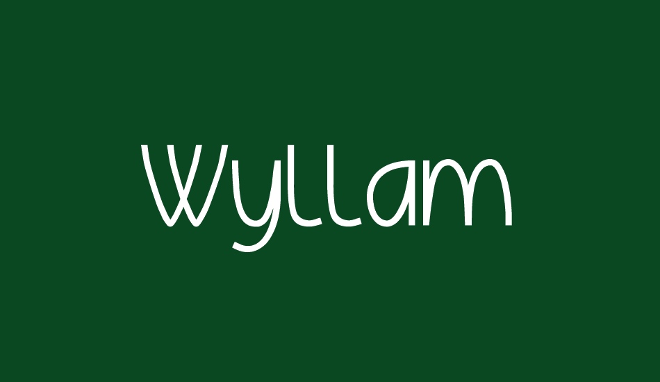 wyllam font big