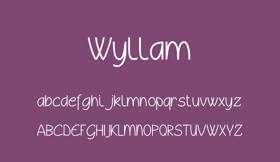 wyllam font