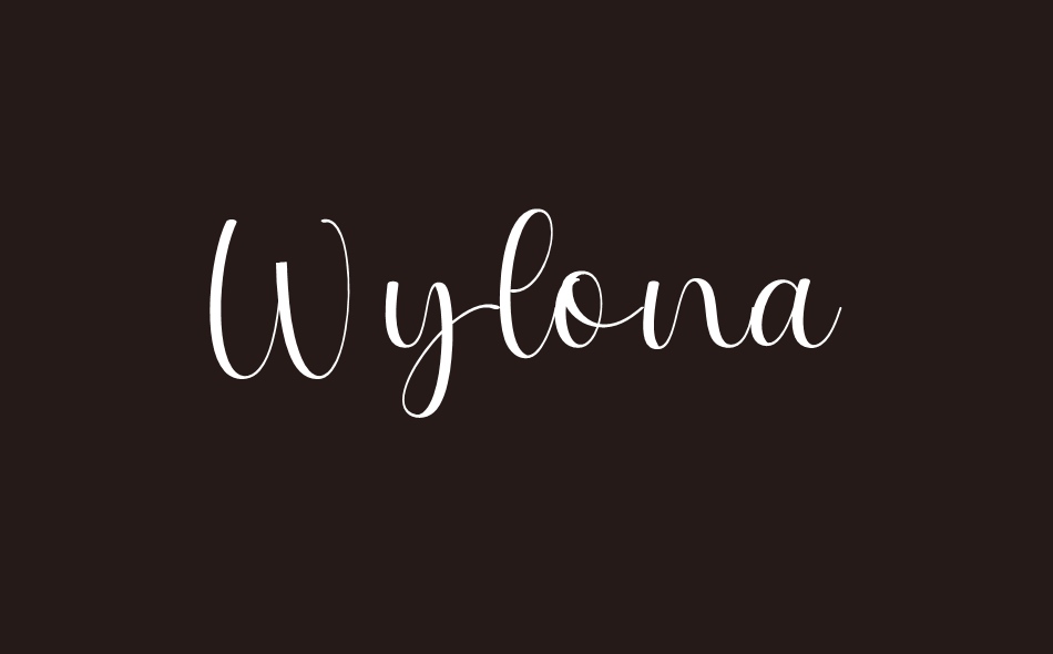 Wylona font big