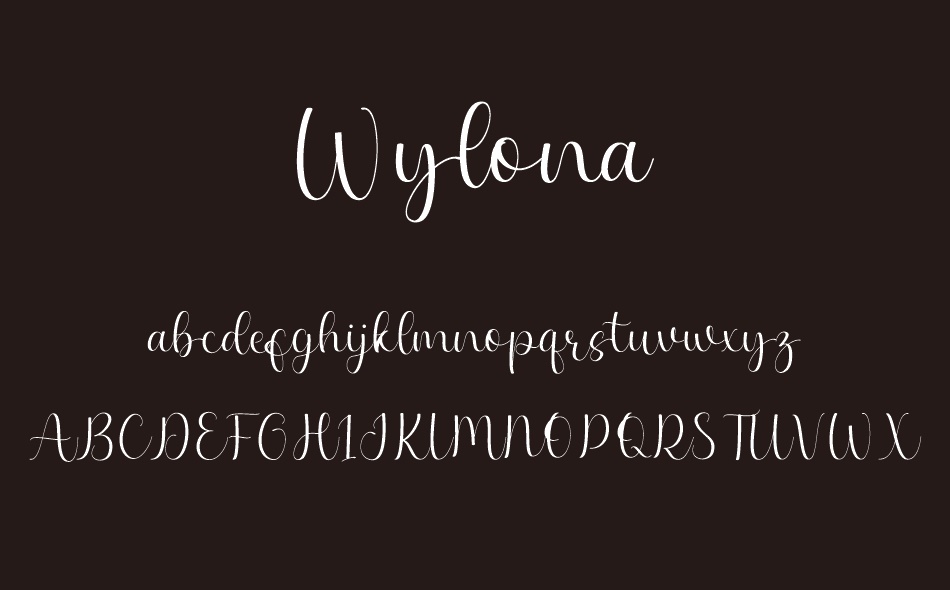 Wylona font