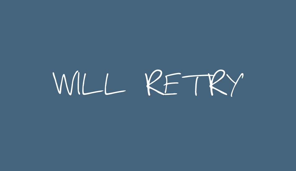 wıll-retry font big