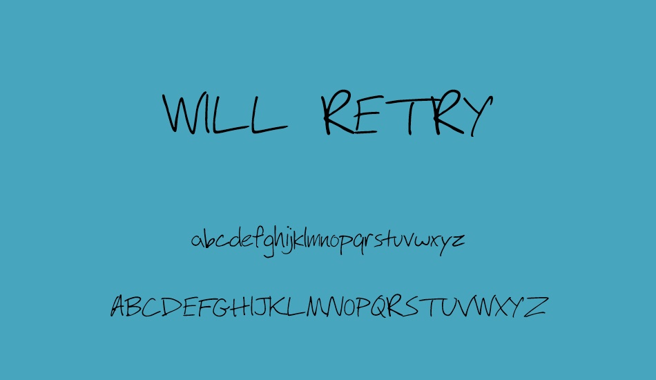 wıll-retry font