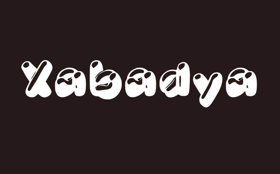 Xabadya font big