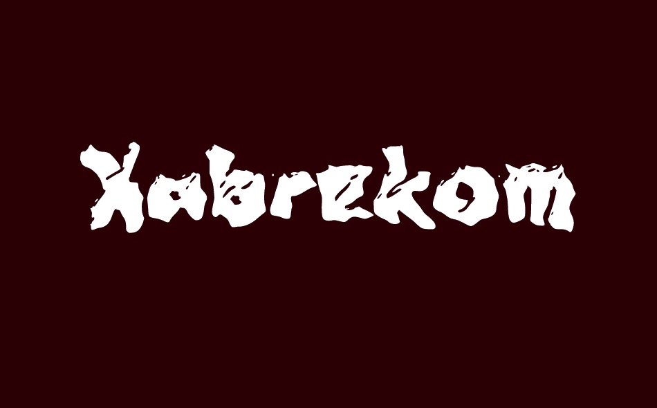 Xabrekom font big