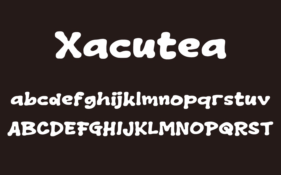 Xacutea font