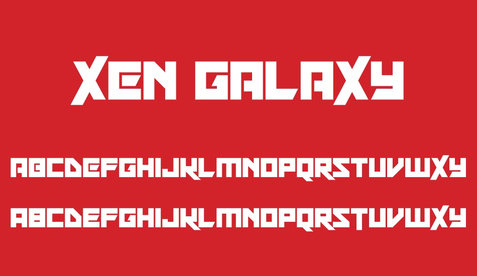 xen-galaxy font