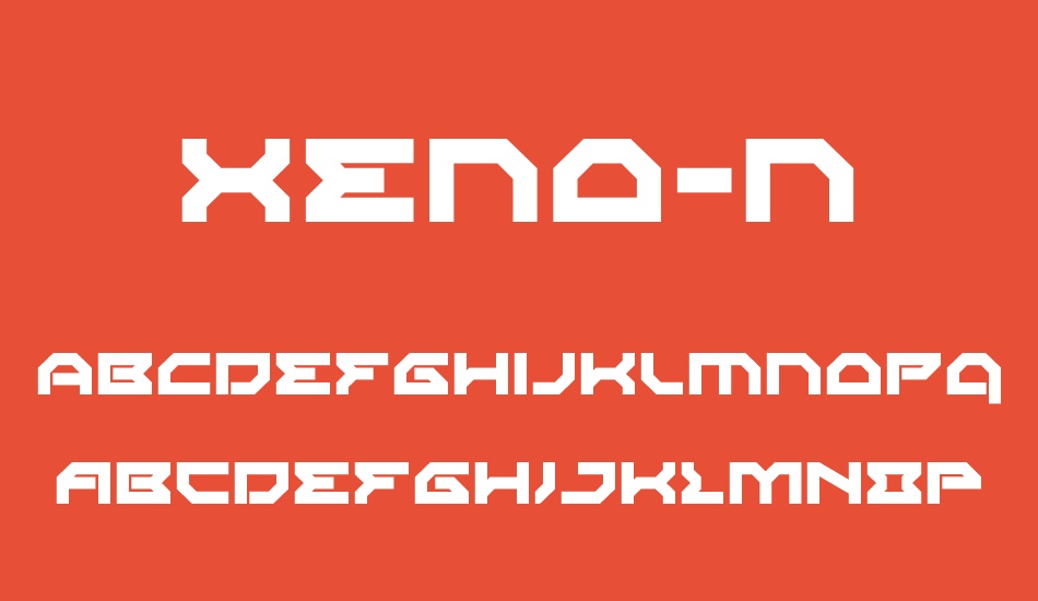 xeno-demon font