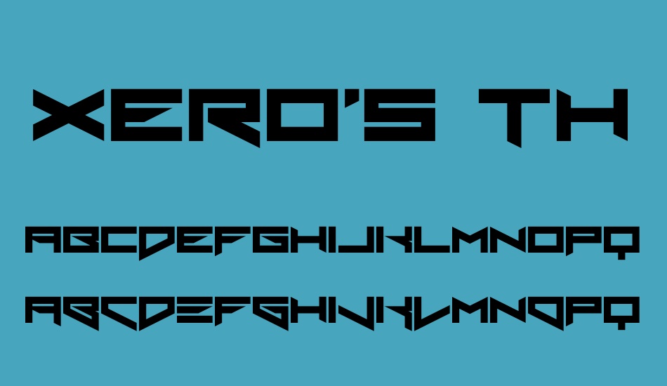 xeros-theorem font