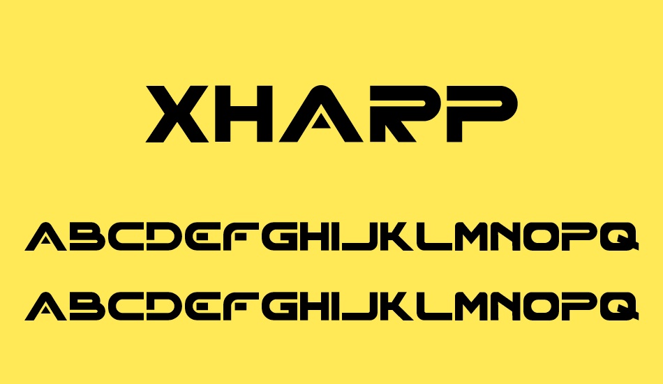 xharp font