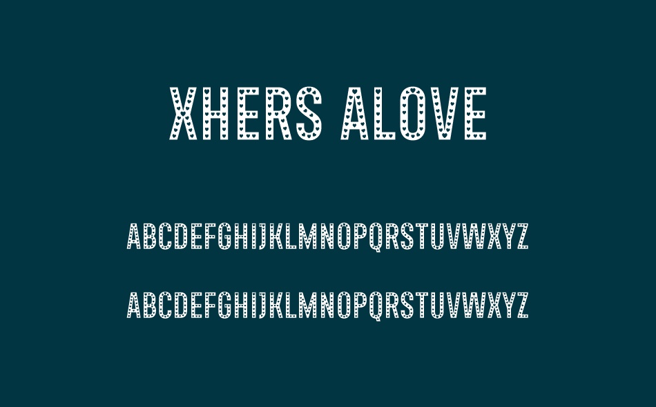 Xhers Alove font