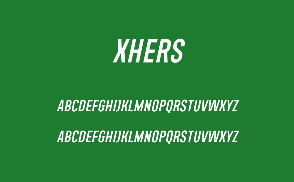 Xhers font