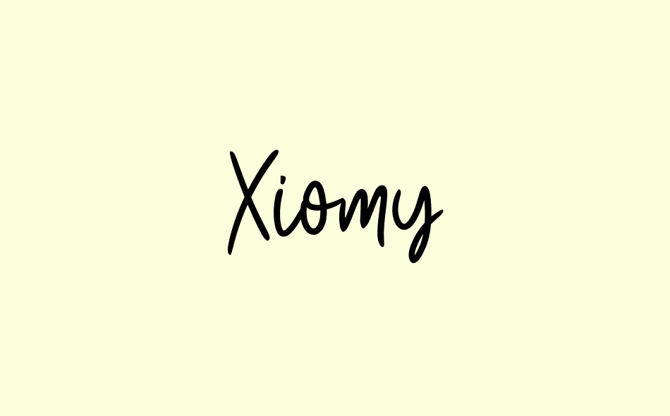 Xiomy font big