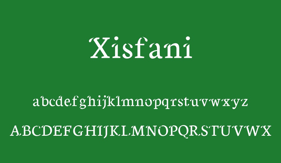 xisfani font