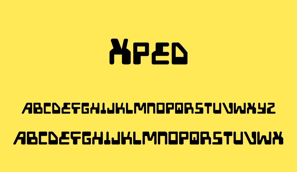 xped font