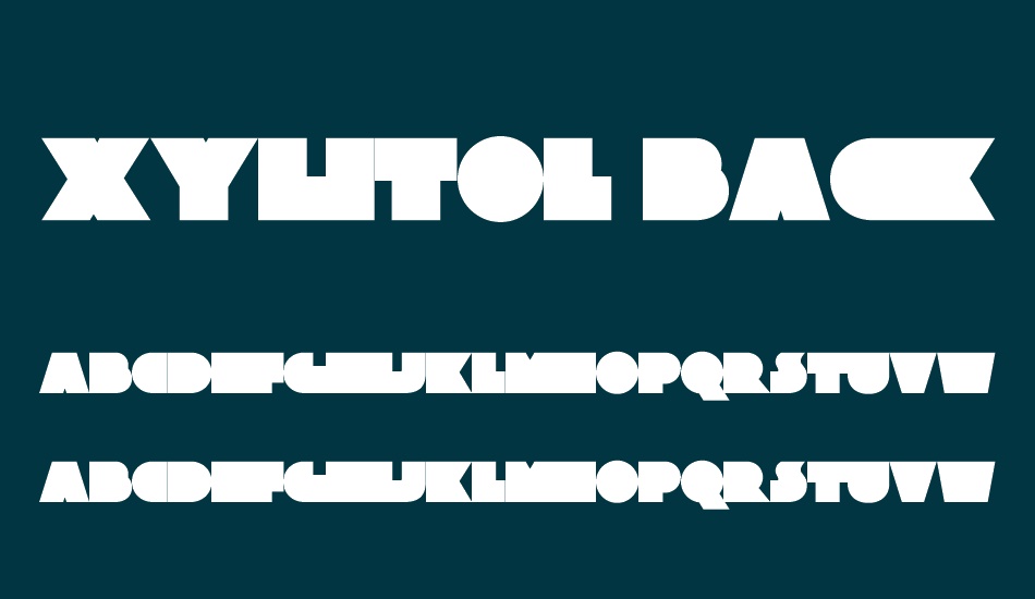 xylitol-back font