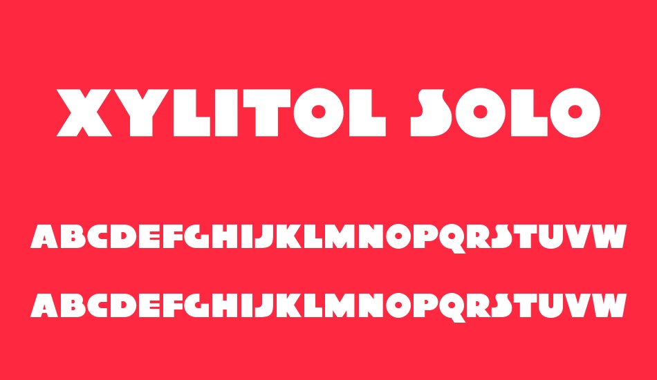 xylitol-solo font