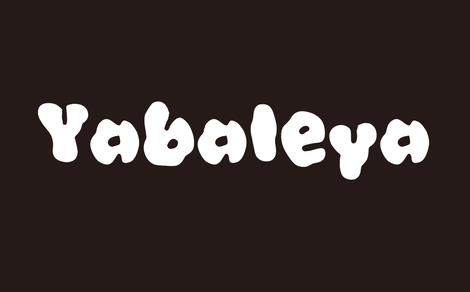 Yabaleya font big