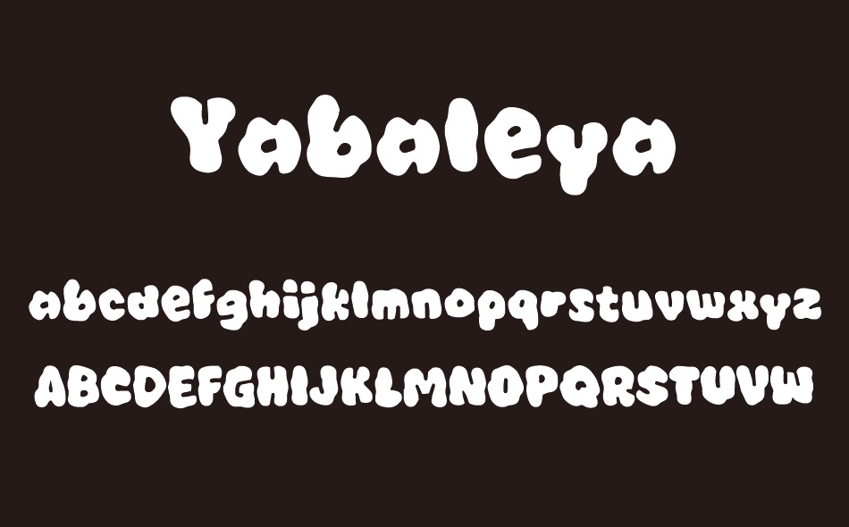 Yabaleya font
