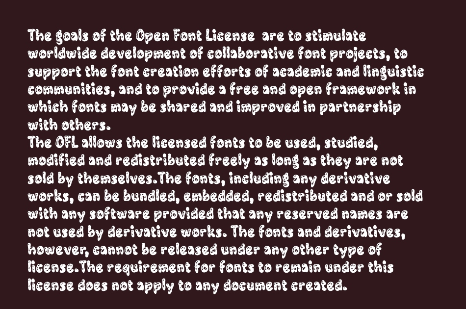 Yabamego font 1