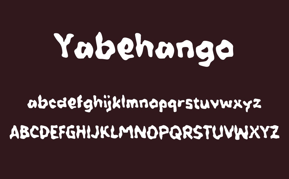 Yabehango font