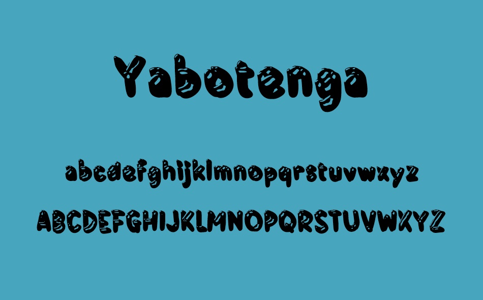 Yabotenga font