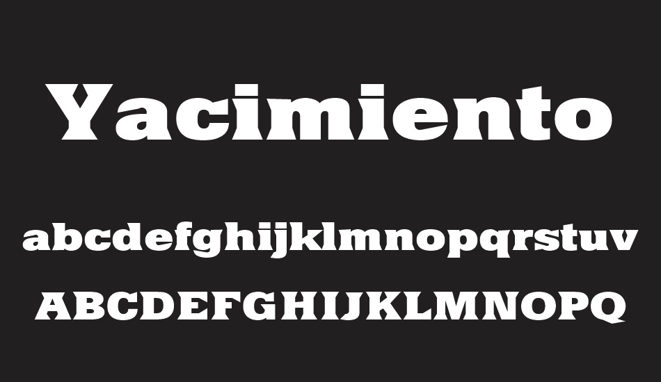 yacimiento font