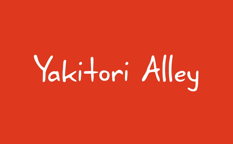 Yakitori Alley font big