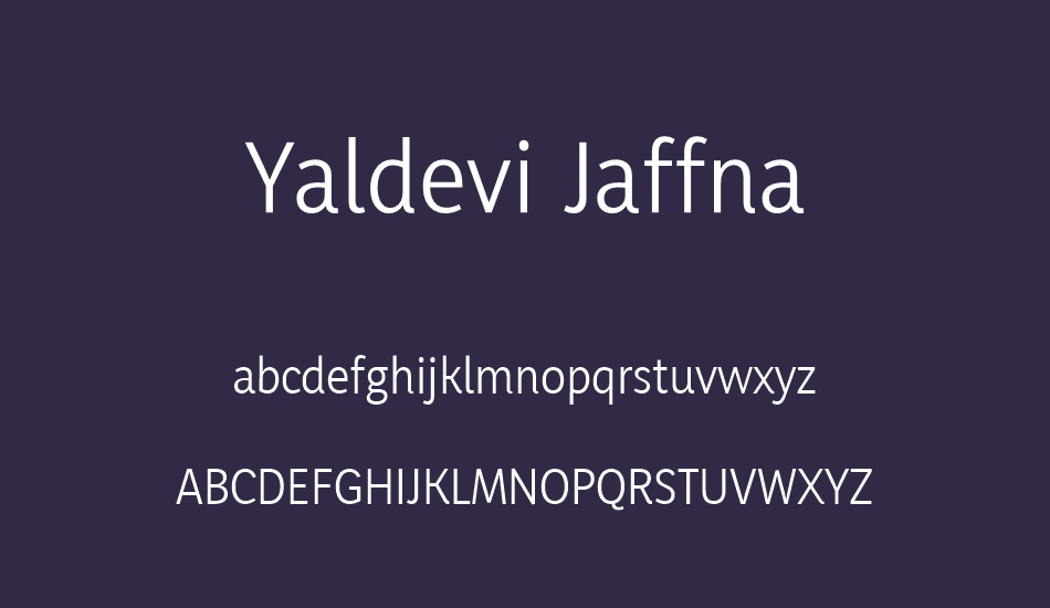 yaldevi-jaffna font