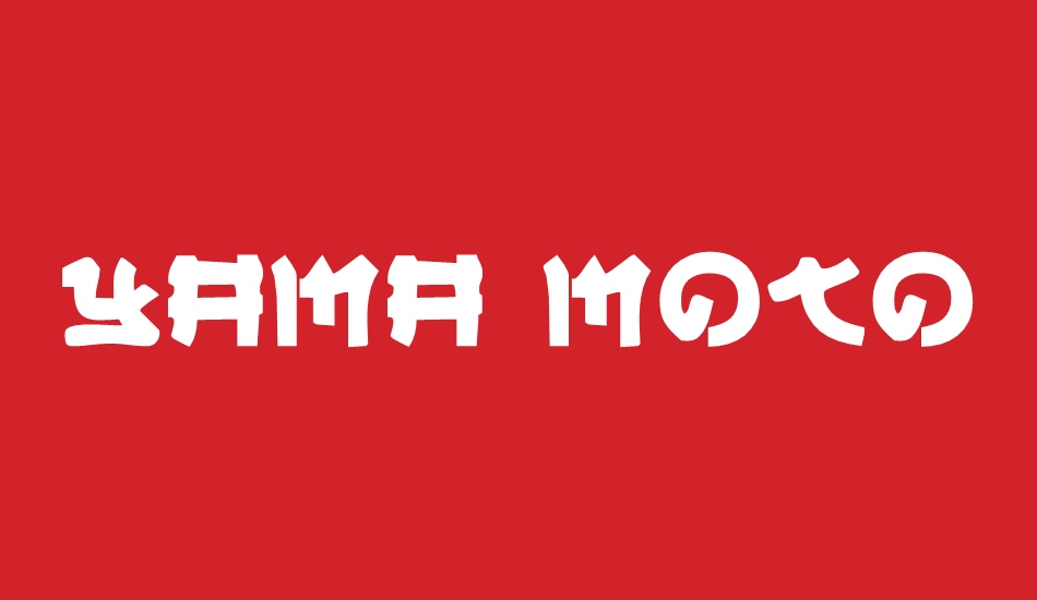 yama-moto font big