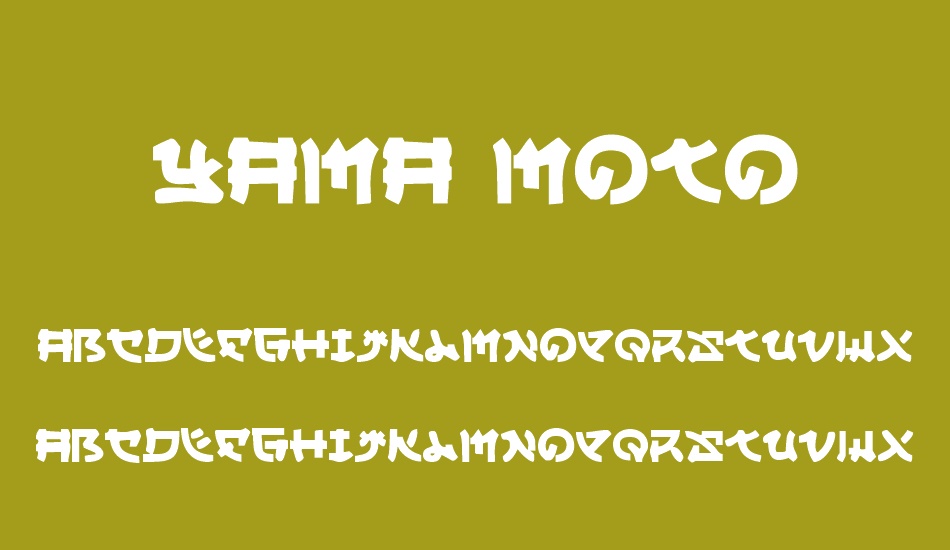 yama-moto font