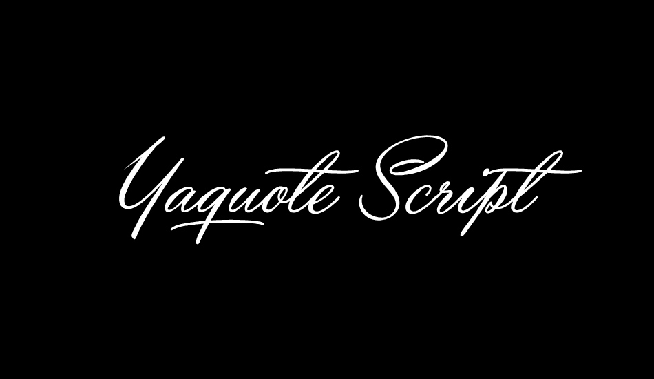 yaquote-script-personal-use font big