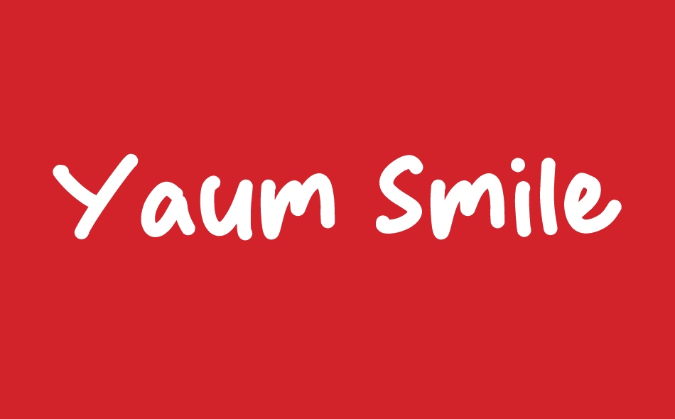 Yaum Smile font big