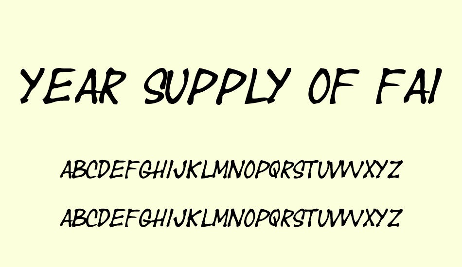 year-supply-of-fairy-cakes font