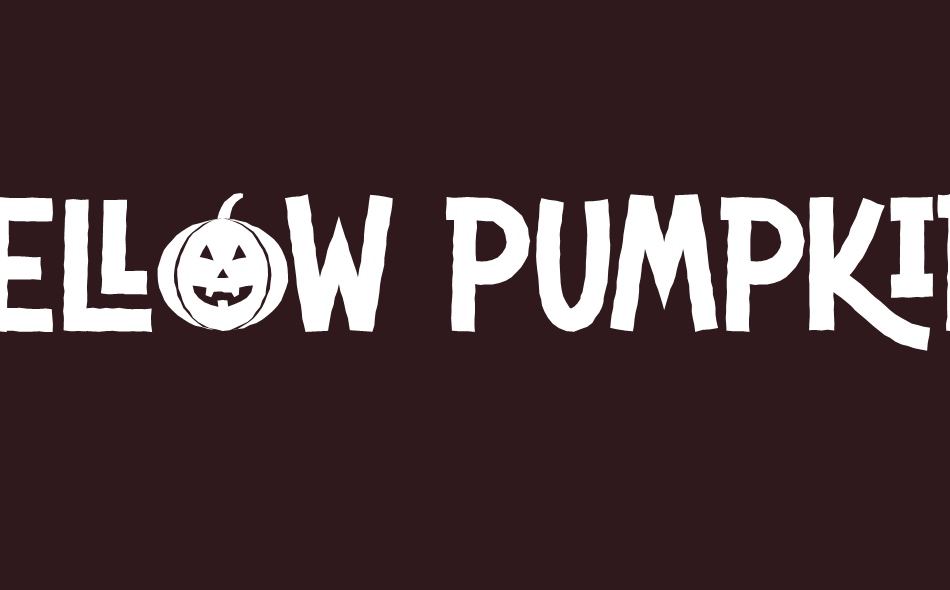 Yellow Pumpkin font big