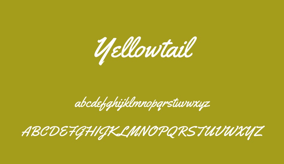 yellowtail font