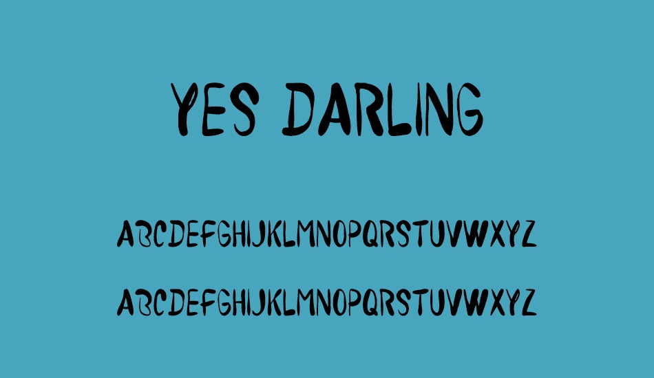 yes-darling font