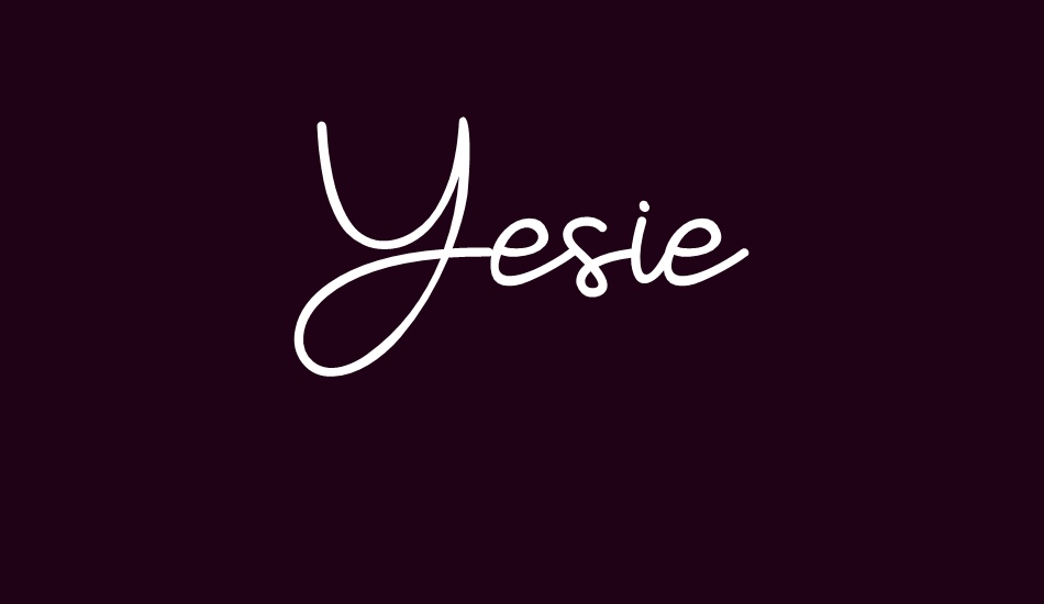 yesie font big