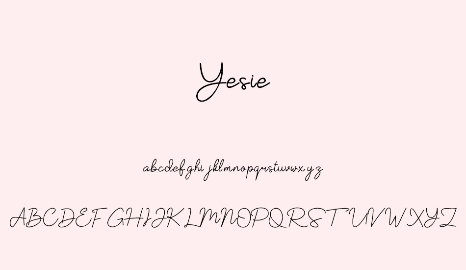 yesie font