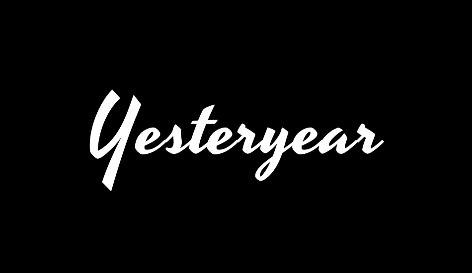 yesteryear font big